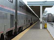 Platform at Lorton Station