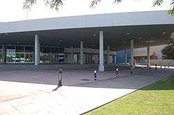 View of the Rabobank Theater and Convention Center's Entrance