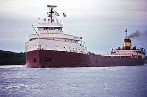 SS Edmund Fitzgerald underway, photo by Winston Brown