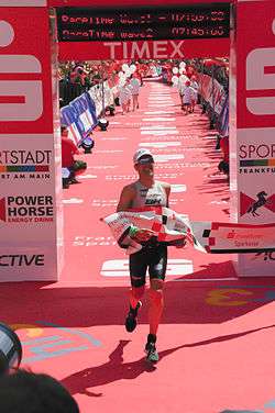 Eneko Llanos Ironman triathlon in Frankfurt, Germany