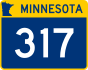 Trunk Highway 317 marker