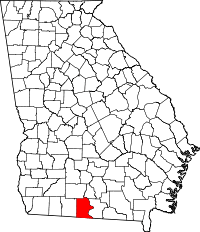 State map highlighting Brooks County