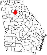 State map highlighting Gwinnett County