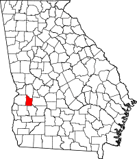 State map highlighting Webster County