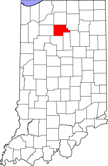 State map highlighting Fulton County