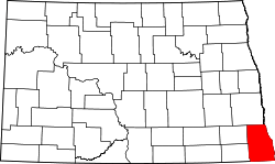 State map highlighting Richland County