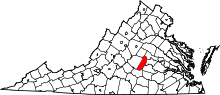 State map highlighting Cumberland County