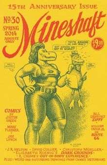 Mineshaft Number 30 15th Anniversary Issue, Front cover by R. Crumb.