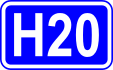 Highway H20 shield}}