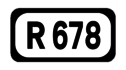 R678 road shield}}