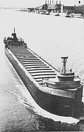 SS Edmund Fitzgerald upbound and in ballast